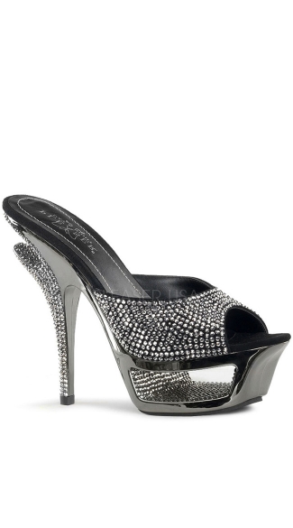 5 1/2 Inch Heel, 1 3/4 Inch Cut-out Platform Slide
