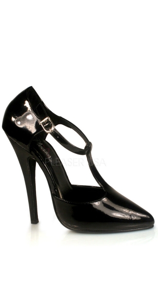 T-Strap D\'Orsay Style Pump with 6\" Heel, Sexy D\'Orsay Pump Shoe