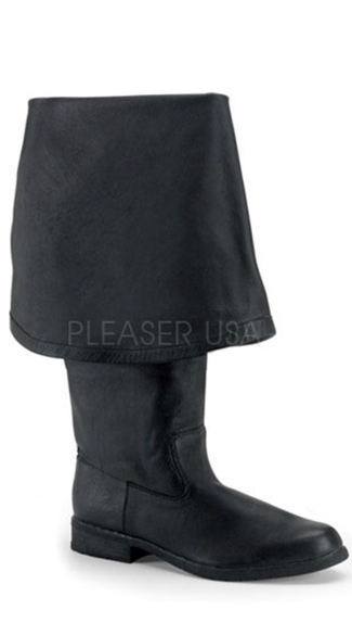 Men\'s 1 1/2\"black Pirate Bt W/ 11\" Bell Cuff