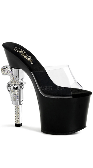 7\" R/s Embellished Gun Heel, 3 1/4\" Pf Slide