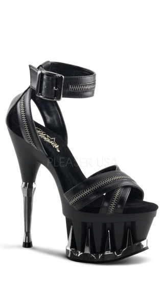 6 1/2\" Heel, 2 3/4\" Pf Wrap Around Sandal