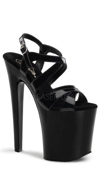 8 Inch Spike Heel Platform Sandals