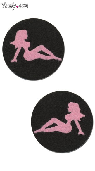 Black and Pink Trucker Girl Pasties