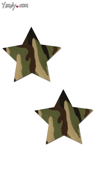 Rockstar Camouflage Pastease, Camouflage Star Pasties