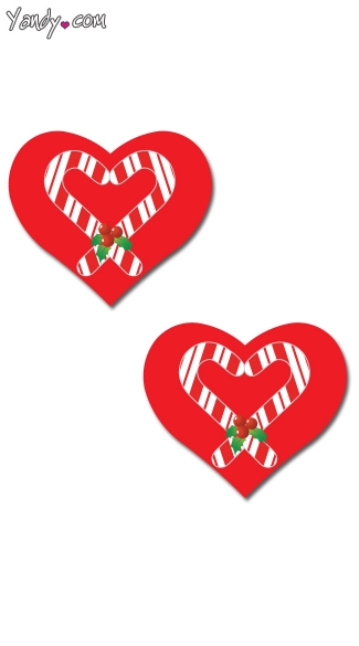 Heart Candy Cane Pasties