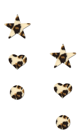 Mini Cheetah Print Pastie Set