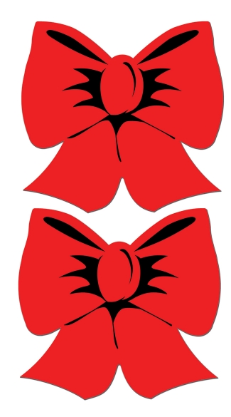 Red Bow Pasties, Christmas Bow Pasties