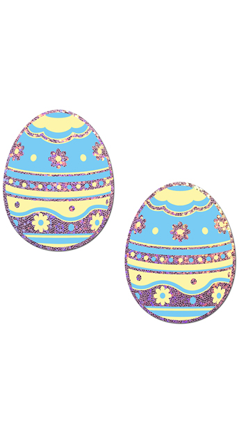 Glittery Easter Egg Pasties, Egg Pasties with Glitter - Yandy.com