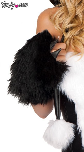 Panda Gloves, Panda Bear Gloves, Panda Costume Gloves