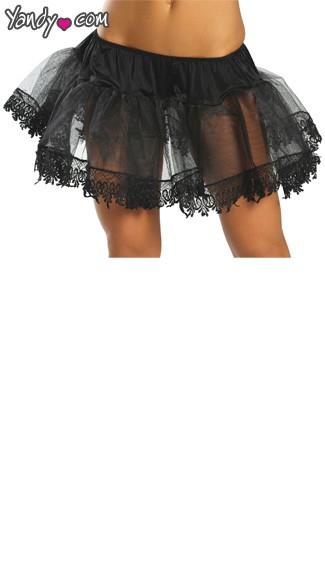 Fancy Trip Petticoat, Petticoat, Trimmed Petticoat, Ruffle Petticoat