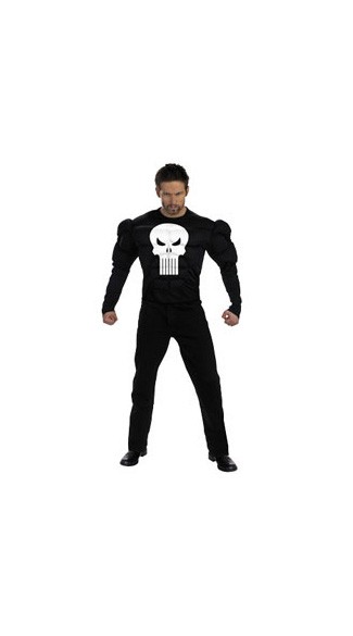 Adult Punisher Muscle Shirt Costume - The Punisher Costume - The Punisher Halloween Costume. Mens halloween costume.
