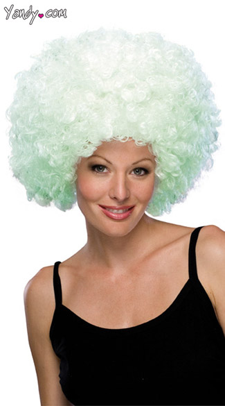 Glow In The Dark Afro Wig, Glow in the Dark Wig, Glow Afro