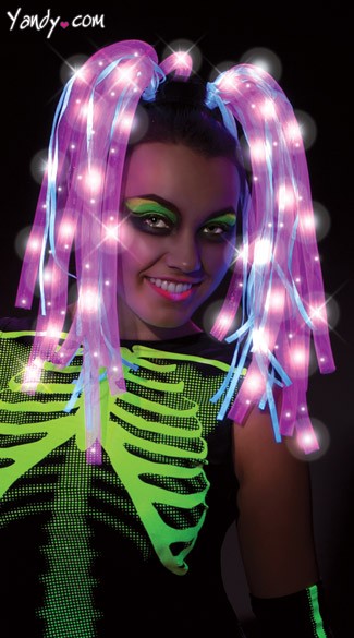 Pink Light Up Wig