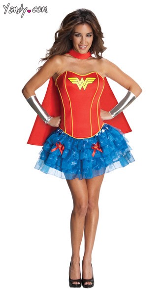 Sexy Wonder Woman Corset Costume