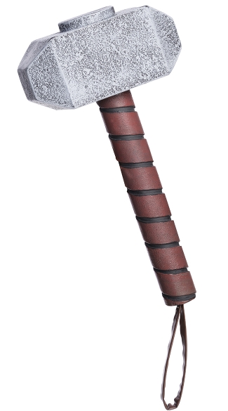 Thor Hammer, Toy Mjolnir, Thor Costume Accessory