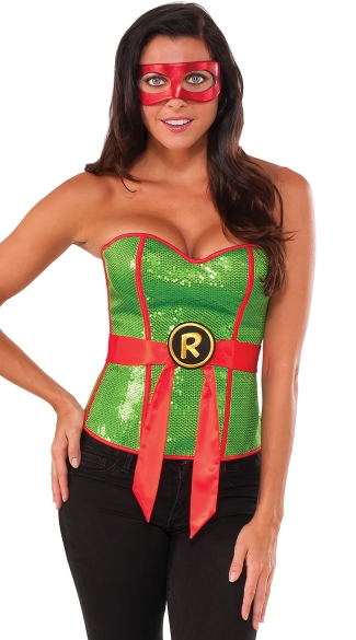 Sequin Raphael Corset, TMNT Corset, TMNT Shirt