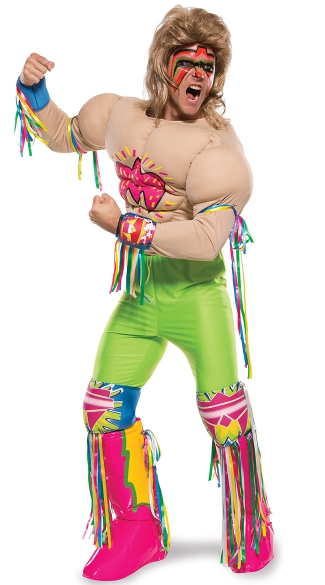 Deluxe The Warrior Costume Costume, The Warrior Halloween Costume, The Warrior Wrestler Costume
