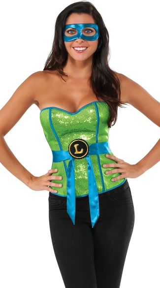 Sexy TMNT Leonardo Corset Costume Sexy Ninja Turtle Costume Teenage