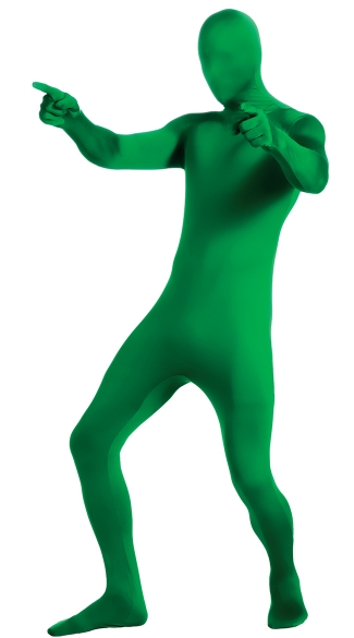Men\'s Green Morphsuit Costume, Green 2nd Skin Suit