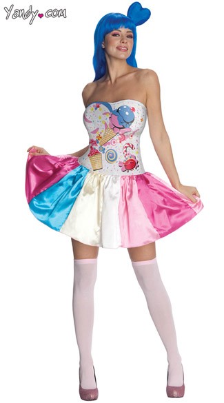 Katy Perry Candy Girl Costume, Katy Perry Costume, Katy Perry Outfit, Katy Perry Cupcake Costume