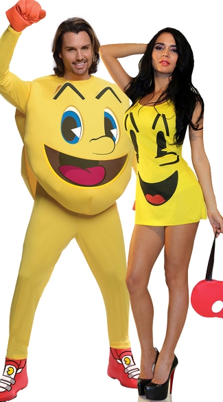 Game Away Couples Costume, Pacman Couples Costume, Couples Video Game Costume, Arcade Game Couples Costume