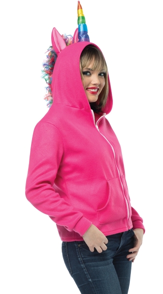 Pink Unicorn Hoodie Costume, Unicorn Halloween Costume, Pink Unicorn Costume