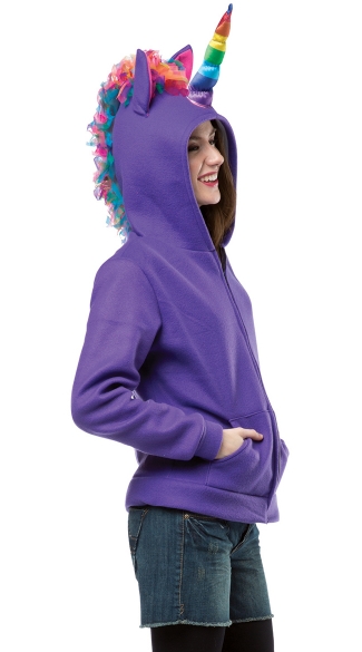 Purple Unicorn Hoodie Costume, Unicorn Halloween Costume, Pink Unicorn Costume
