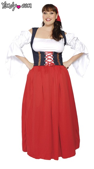 Plus Size Swiss Miss Costume, Plus Size Swiss Miss Wench Costume, Plus Size Swiss Miss Halloween Costume