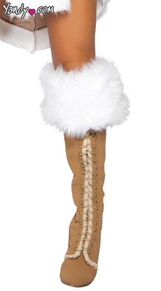 Fur Boot Cuffs, Boot Cuffs with Fur, Costume Boot Cuffs