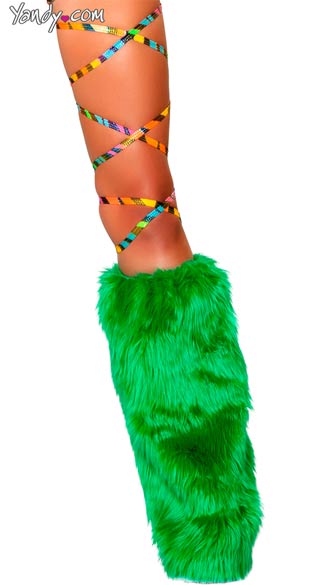 Metallic Rainbow Zebra Thigh Wraps, Dancewear Thigh Wraps, String Leggings