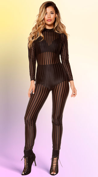 black sheer jumpsuit