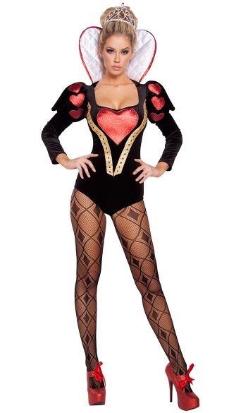 Sexy Heartless Mistress Costume, Queen of Hearts Costume, Alice in Wonderland Costume