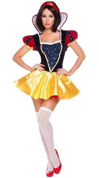 Sultry Snow Costume, Blue and Yellow Princess Costume