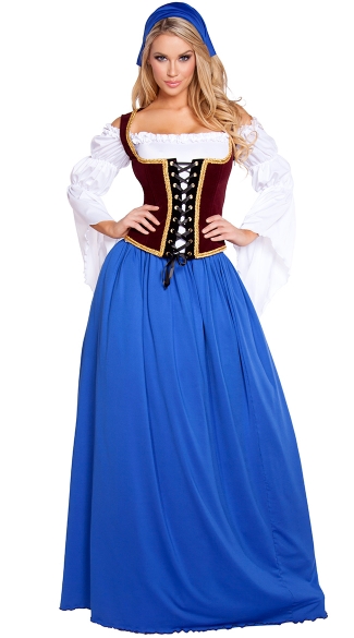 Beautiful Bar Maiden Costume, Beer Girl Costume, Sexy German Costume