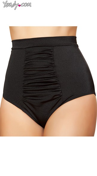 Scrunch Front High Waisted Shorts, Little High Waisted Shorts
