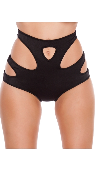 Waisted Shorts with Cut Outs, High Waisted Spandex Shorts, High ...