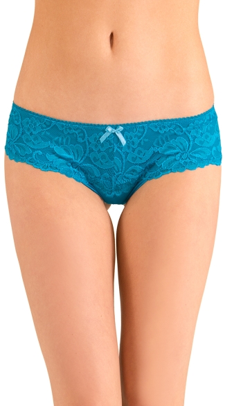 Teal Amour Hipster, Teal Full Back Panty, Teal Hipster Panty