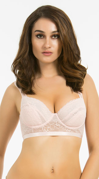 Inside Look Mauve Lace Bra, Mauve Lace Bra, Unpadded Lace Bra