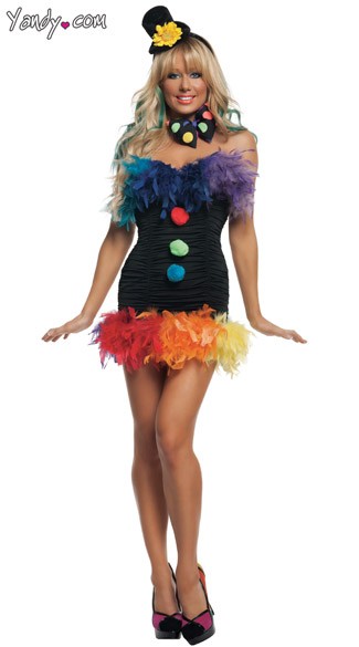 Rainbow Clown Costume