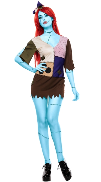 Stitched Up Rag Doll Costume, Doll Halloween Costume, Movie Rag Doll 