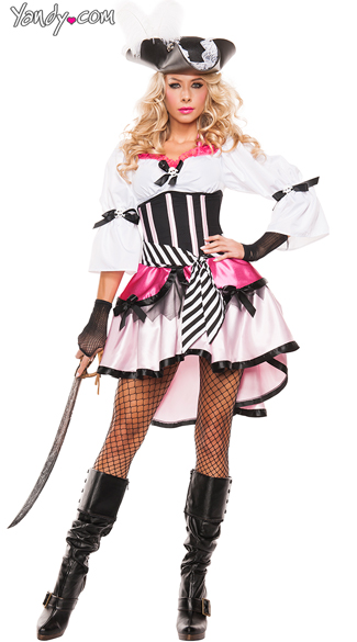 Fantasy Pirate Wench Costume, Sexy Pirate Costume, Pirate Wench Costume
