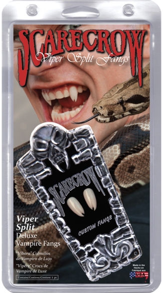 Viper Split Deluxe Custom Fang, Split Fake Teeth