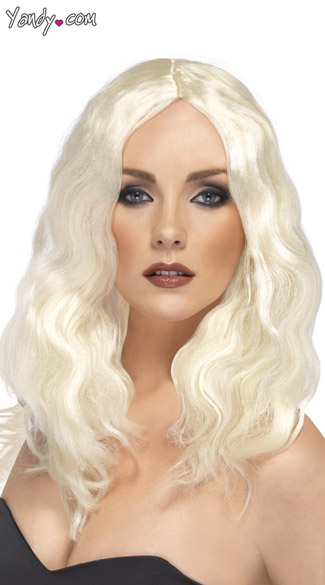 Platinum Superstar Wig, Womens Platinum Wig