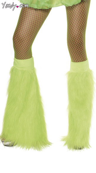 Neon Green Furry Bootcovers
