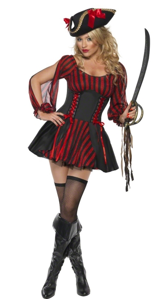 Buccaneer Beauty Costume, Sexy Pirate Dress for Women, Sexy Pirate Costume for Women