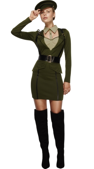 Sexy Military Captain Costume, Sexy Military Costume, Sexy General Costume