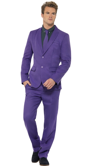 Men\'s Purple Costume Suit, Purple Suit