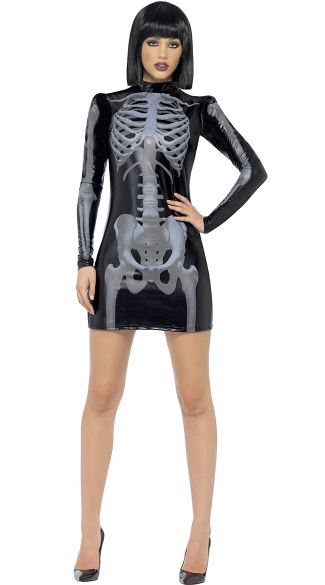 Sexy X-Ray Costume, Adult Skeleton Costume, She\'s All Bones Costume
