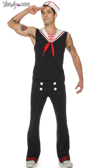 Men\'s Retro Sailor Costume, Men\'s Sailor Costume, Men\'s Navy Costume