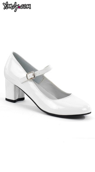 2\" Heel Basic Schoolgirl Style Shoe, Sexy Schoolgirl Shoe